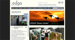 Desktop Screenshot of edgagolf.com